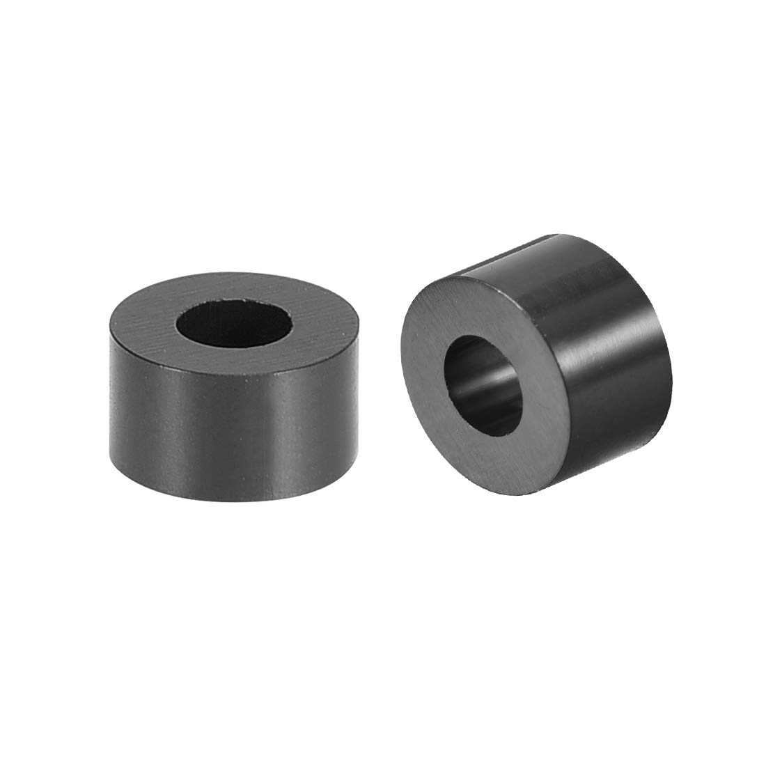 sourcing map ABS Round Spacer Washer 3.2mm ID 7mm OD 4mm Length for M3 Screws Block Black 500Pcs, for 3D Printer TV Wall Mount Outlet Pegboard Motorbike