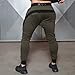 EU Men's Joggers Pants Gym Workout Pant Running Trouser (Army Green L/Tag 2XL)
