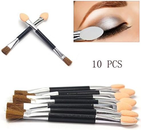 CMrtew 10pcs Eye Shadow Sponge Brushes Cosmetic Tool Double-side Eyeshadow Applicators Tools