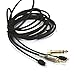 NewFantasia Replacement Audio Cable for Fostex TH-900 MKII / TH610 / TH900 MK2 Premium Headphone 3.5mm Male & 6.3mm Adapter 2meters/6.6ft