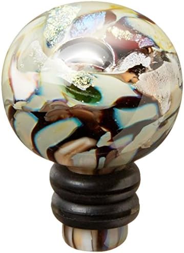 KOBO Art Garden Glass Wine Stopper - Mineral Brown
