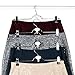 Evelots Metal Non Slip Rubber Coated Pant, Skirt Clip, 4 Set Cascading Hangers
