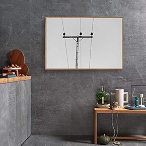 Floating Framed for Living Room Bedroom Black and...