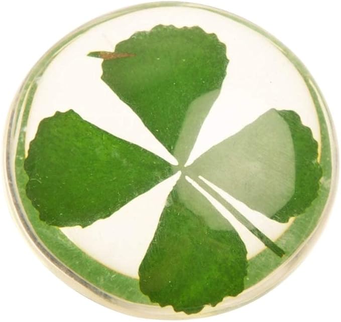 Piedra de trébol de cuatro hojas de la suerte, diseño de ángel de la