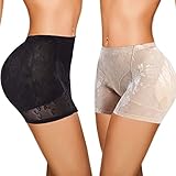 boy shorts butt lifter butt lingerie plus size bamboo cotton nylon spandex evening wear daily wear christmas yoga workout sport fitness pregnancy Postpartum enhancer brief (XL, Black)