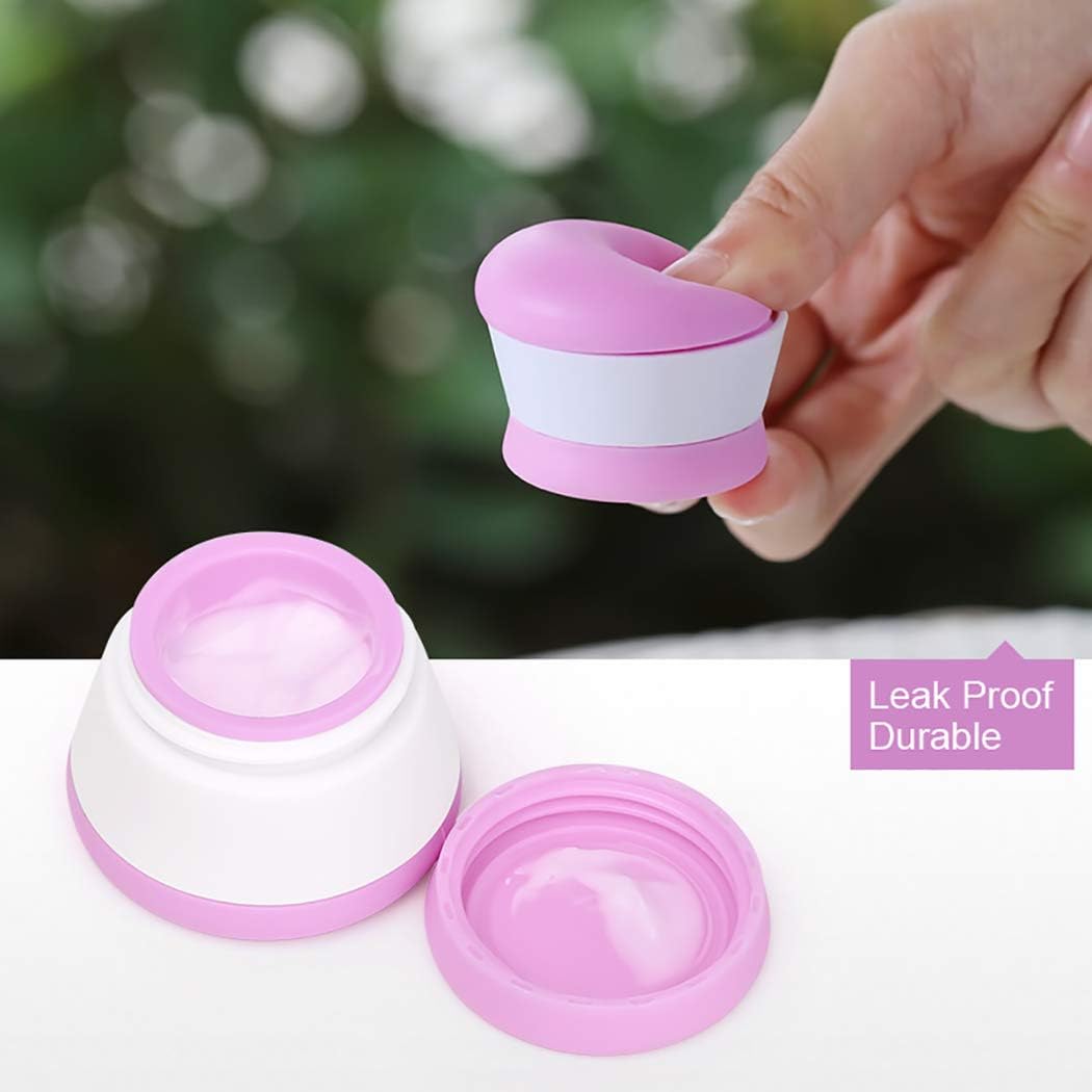 5 Pack Travel Containers, TSA Approved 20ml Leakproof Silicone Cream Jars Squeezable Portable Soft Travel Bottles for Shampoo Conditioner Lotion Face Hand Body Cream Toiletries - Image 5