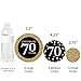 Big Dot of Happiness Adult 70th Birthday - Gold - Birthday Party Giant Circle Confetti - Party Decorations - Large Confetti 27 Count