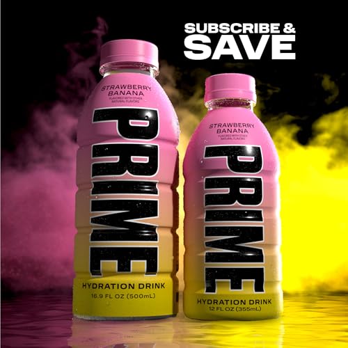 PRIME HYDRATION VARIETY – ICE POP, STRAWBERRY BANANA, LEMONADE, SPORTS DRINKS, ELECTROLYTE ENHANCED FOR ULTIMATE HYDRATION, 250MG BCAAS, B VITAMINS, ANTIOXIDANTS, LOW SUGAR, 12 FL OZ, 15 PACK
