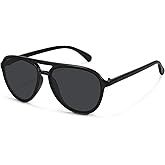 Fozono Retro Aviator Sunglasses Women Men Classic Trendy Vintage Double Bridge Aviators Sun Glasses UV Protection