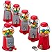 Kicko 5 Inch Gumball Machine - 6 Pieces Classic Candy Dispenser - Perfect for Birthdays, Kiddie Parties, Christmas, Novelties, Kitchen Dessert Buffet, Party Favor and Supplies