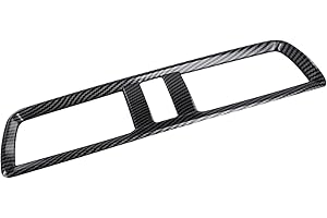 Replacement Carbon Fiber Texture Center Air Outlet Cover Trim for Mazda 3 Axela 2014 to 2019 Models Front Interior Installati