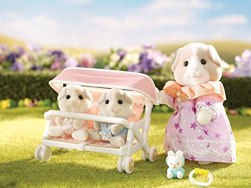 Calico Critters Patty & Paden's Double Stroller Set
