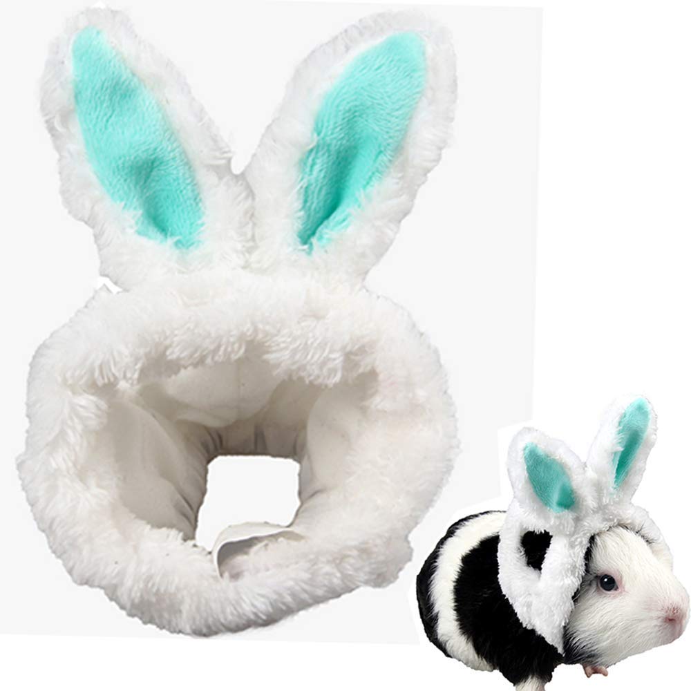 Buy ANIAC Pet Headgear Adjustable Headband with Cute Bunny Ear Warm Hat