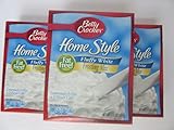 Betty Crocker White Fluffy Icing Mix (3 pack) Fat Free Home Style Frosting Cake Cupcake Dessert