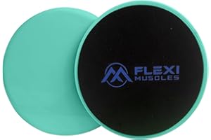 Flexi Muscles Core Sliders Dual Sided Sliding Discs for Use on All Floors. Our Core Sliders are ideal for Abs exercises, Yoga, Pilates and Home Workouts.