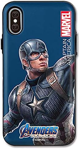 Avengers Endgame Mirror Card Case for Apple iPhone Xs Max (Captain America)