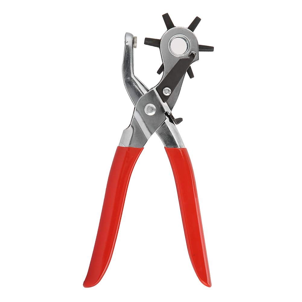 Punch Plier, 2-4.5mm Carbon Steel Multi Hole Belt Punch Plier For Leather Paper Plastic