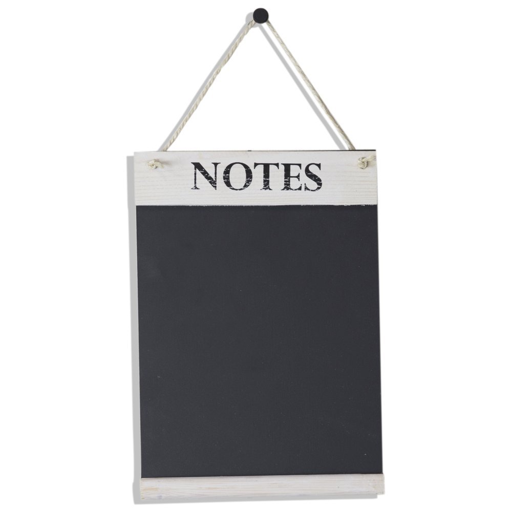 Chalkboards UK WC644WW Kitchen Notes Chalkboard, Wood, White, 21 x 30 x 1.6 cm