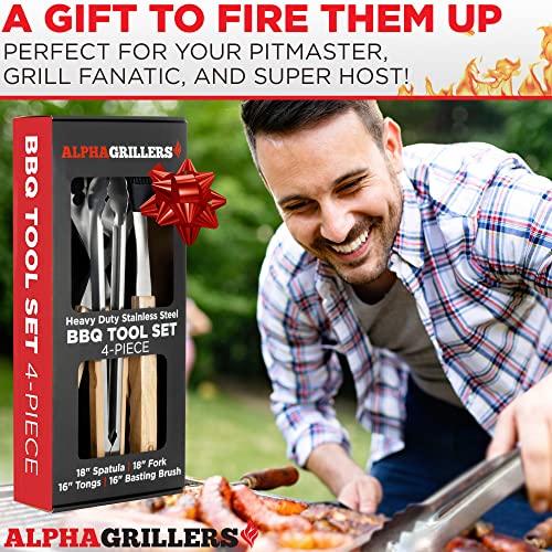 Alpha Grillers Grill Set Heavy Duty BBQ Accessories BBQ Gifts