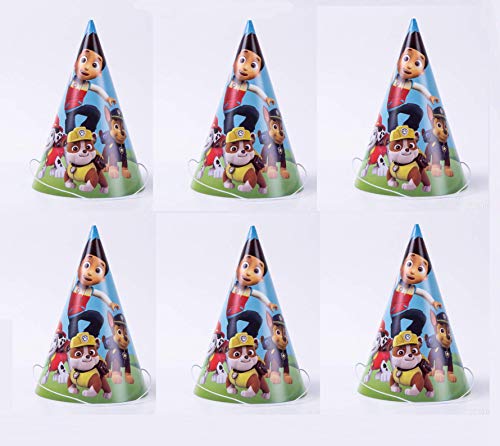 Astra Gourmet Paw Dog Patrol Birthday Party Supplies - 24 Pack Cone Party Hats