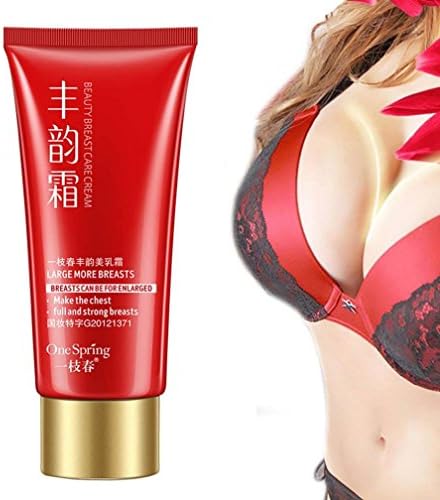 Breast Enhancement Enlargement Cream Smooth Big Bust Large Curvy Breast, Natural Breast Butt Enlargement Cream for Natural Curves, Firming, Lifting and Plumping (Red)