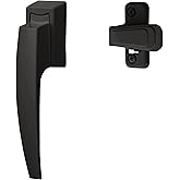 Ideal Security Model 1994 VP Pull Handle Set for Storm and Screen Doors, Fits 1 to 2-1/8 inches Thick Doors, Matte Black