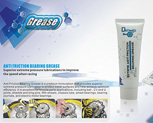 Jecr Bearing Grease - Anti Friction Smooth Glide Bearing Grease - Ideal for auto Bearings, cv Joints, Wheel Bearings, Electric Motors, and Bicycle Applications - 80g Tube by Dr. Chem