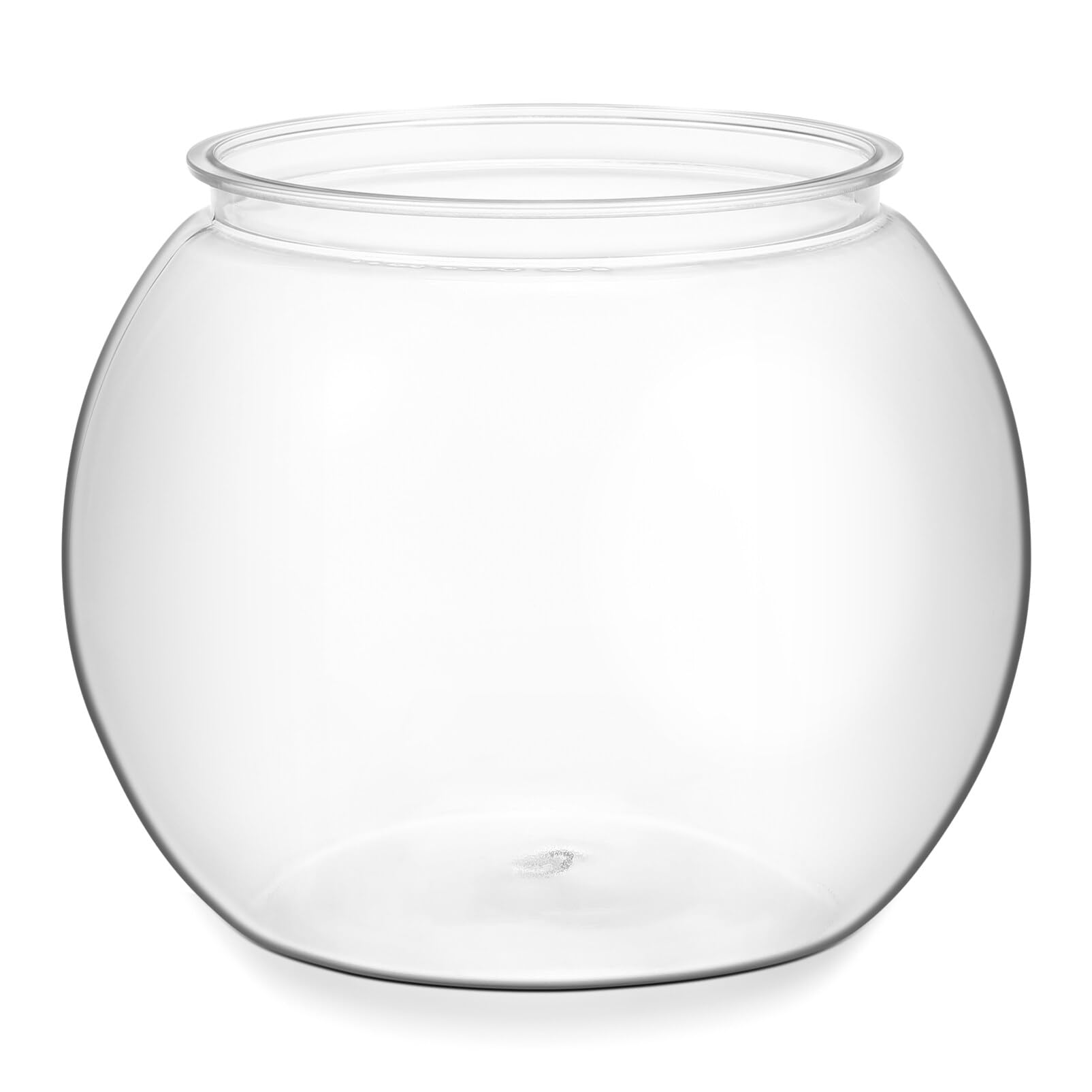 UKCOCO Goldfish Bowl Fish Bowl:Transparent PET Fish Bowl Small Round Goldfish Tank Desktop Small Aquarium Tank for Betta Fish/Goldfish