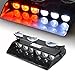 Emergency Red Lights, 6W 6 LED Strobe Flashing Dash Deck Warning Lighting for Volunteer Firefighter EMTs Police