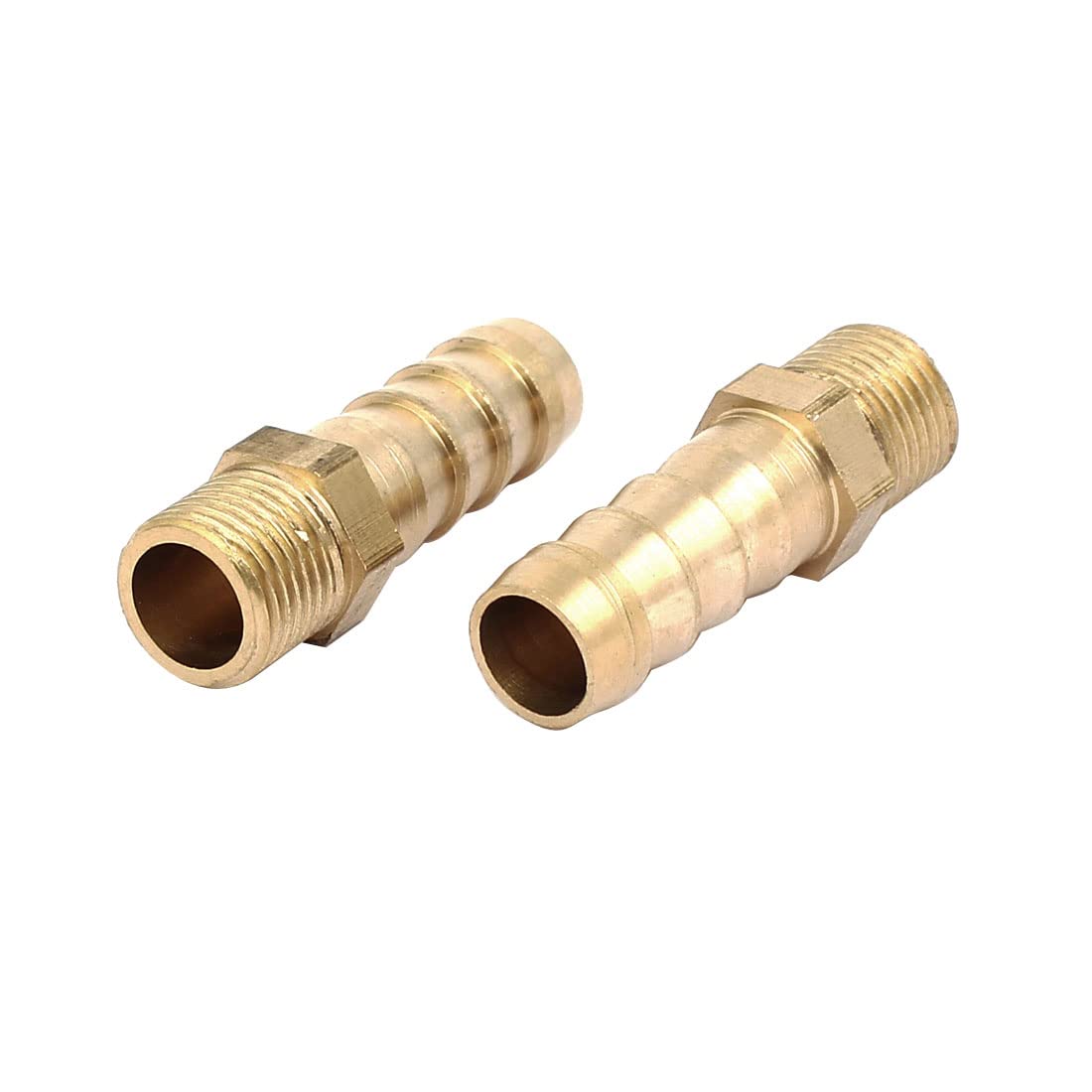 Sourcingmap 1/8BSP Male Thread 8mm Hose Barb Tube Fitting Coupler Connector Adapter 6pcs