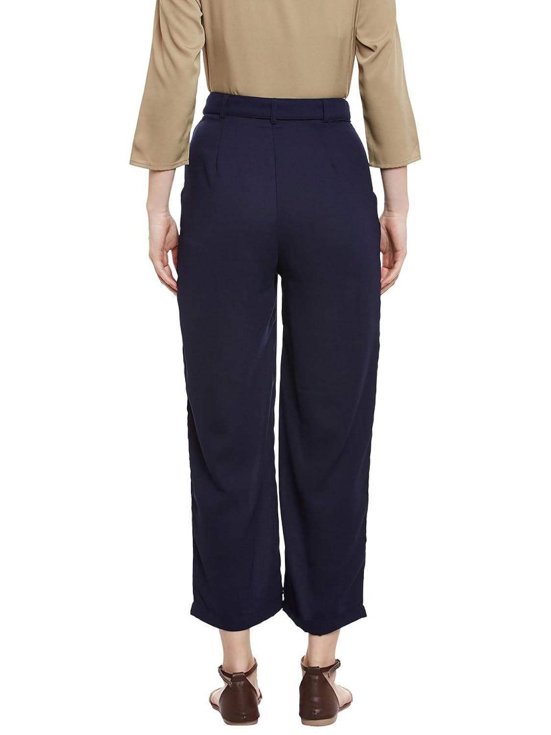 bohobi solid women's high-waist culottes