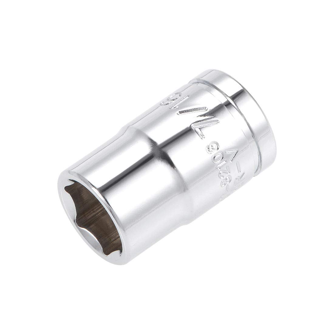 sourcing map 3/8-inch Drive 7/16-inch 6-Point Shallow Socket, Cr-V