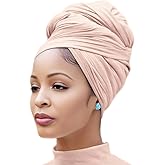 Nonbongoy Head Wraps for Black Women Stretch Headwraps Large Hair Wraps Hijab Scarves for Muslim Head Scarf Turban Headbands