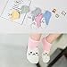 Kidstree Fashion Girls Socks Cotton Thin Toddler Crew Sock 5 Pairs Cat Medium (4-6)