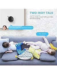 Wireless IP Camera Indoor Home Security Camera, 1080P Dome Cam with Surveillance System Remote Monitoring for Baby Elder Pet Nanny Monitor, Pan Tilt, Two-Way Audio and Night Vision