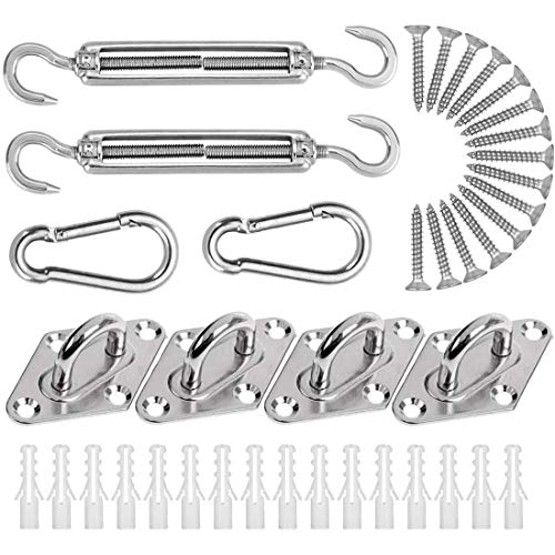 Rechteck Sonnensegel Sonnenschutz Garten 6.5x7m Windschutz mit UV Atmungsaktiv Sonnenschutz Sonnen-Wind-UV Schutz für… – Bild 4