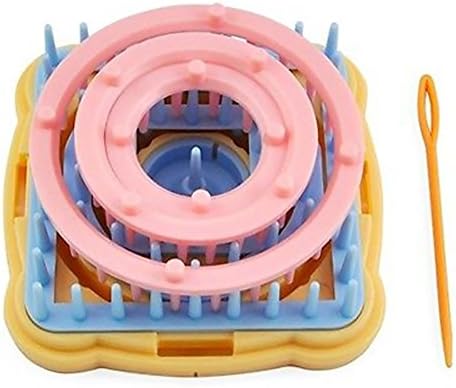 9Pcs Knitting Loom Flower Daisy Pattern Maker Wool Yarn Needle Knit Hobby Loom Knitting Machine Sewing Tools