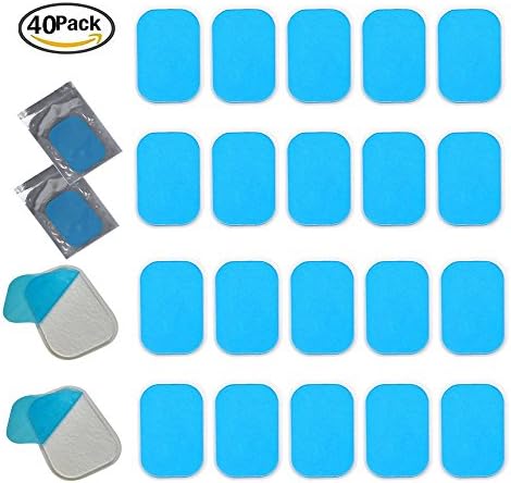 QQDS Replacement for Abdominal Toning Belt, Replacement Gel Pads for EMS AB Trainer Waist Trimmer Belt ABS Toner Body Muscle Trainer
