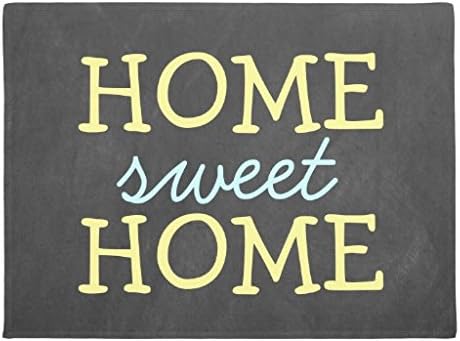 LOU5KB Cute Home Sweet Home Door Mat Doormat Washable Indoor/Outdoor Decor Rubber Doormats 16" x 24"
