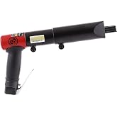 Chicago Pneumatic CP7125 Pistol Grip Needle Scaler, Red | 1/4 in NPT, Stroke 1.32 in, Bore Dia 0.83 in, 4,000 BPM, General Maintenance, Automotive, Body Shop, Rust Removal