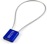 Tracy.L Security Cable Ties Metal Tag Seals Aluminium Alloy Blue 100pcs view 3