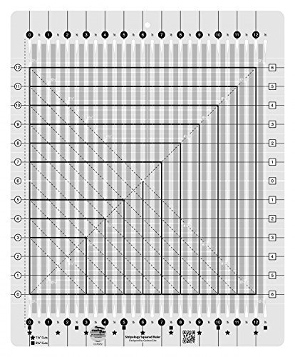 Creative grids stripology squared quilting ruler template cgrge2