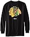 NHL Chicago Blackhawks Men's Jersey Crest Long Sleeve Tee, Large, Black