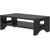 Pholiten Monitor Stand Riser, Desktop Stand, Computer Stand, Ergonomic Design, Two-Level Design, Desktop Organization, Keyboa