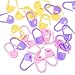 eBoot 100 Pieces Assorted Colors Knitting Crochet Locking Stitch Markers