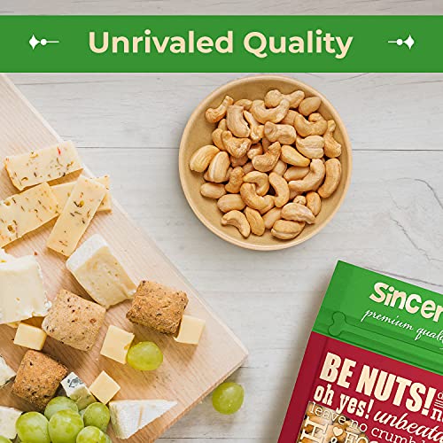 Sincerely Nuts Whole Cashews Roasted and Unsalted High in Protein