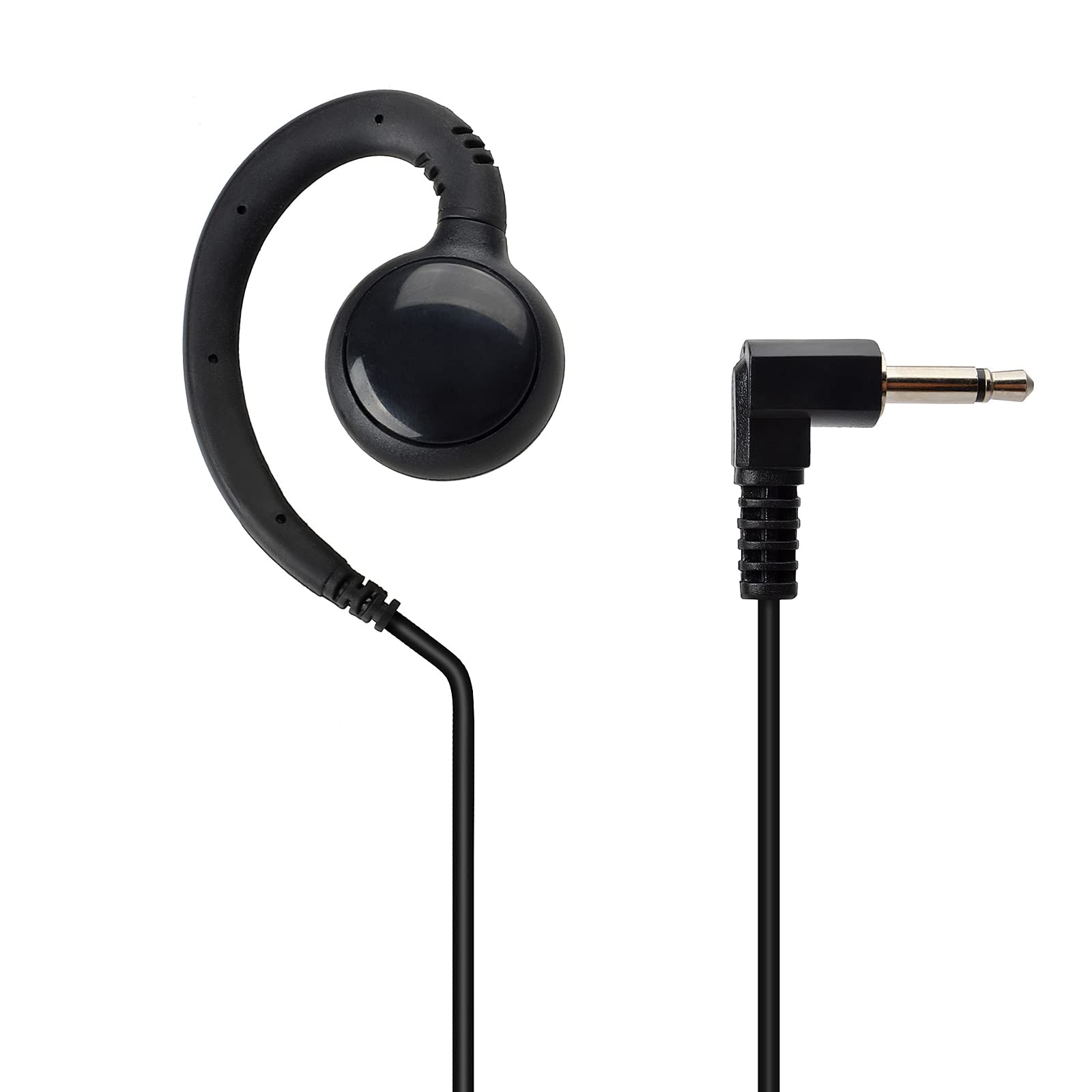 Photo 1 of UAYESOK 3.5mm Receive/Listen Only Earpiece, C Shape Police Security Speaker Mic Headset with 3.5mm Audio Jacks for Ham Radio Walkie Talkie