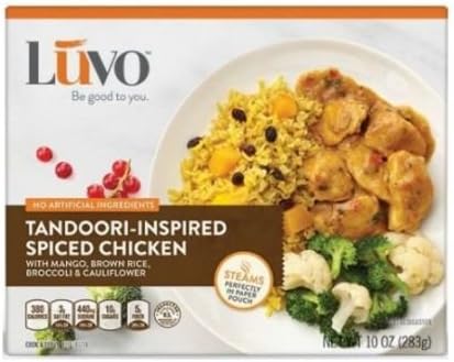 LUVO Entree Tandoori Spiced Chicken, 10 Ounce (Pack of 8)