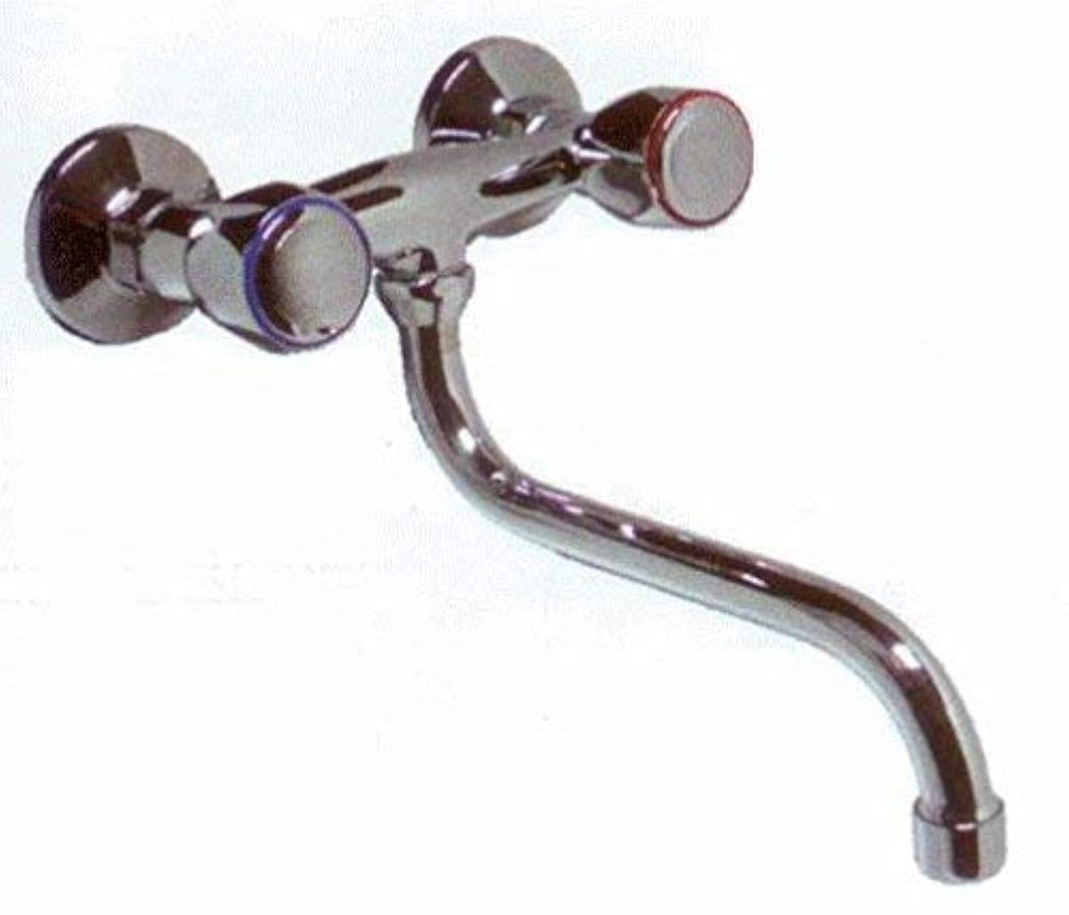 Sink Mixer Tap Wall 11 cm Between Sockets Low Spout EKO