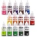 Allinko Yilador Dye Kit Food Grade Skin Safe (5.3 OZ) Vegan Gluten-Free, Liquid Bath Bombs Colorant Set Soap Making Supplies (Red Black Pink Brown Lavender Lemon etc.), 15 Bottles